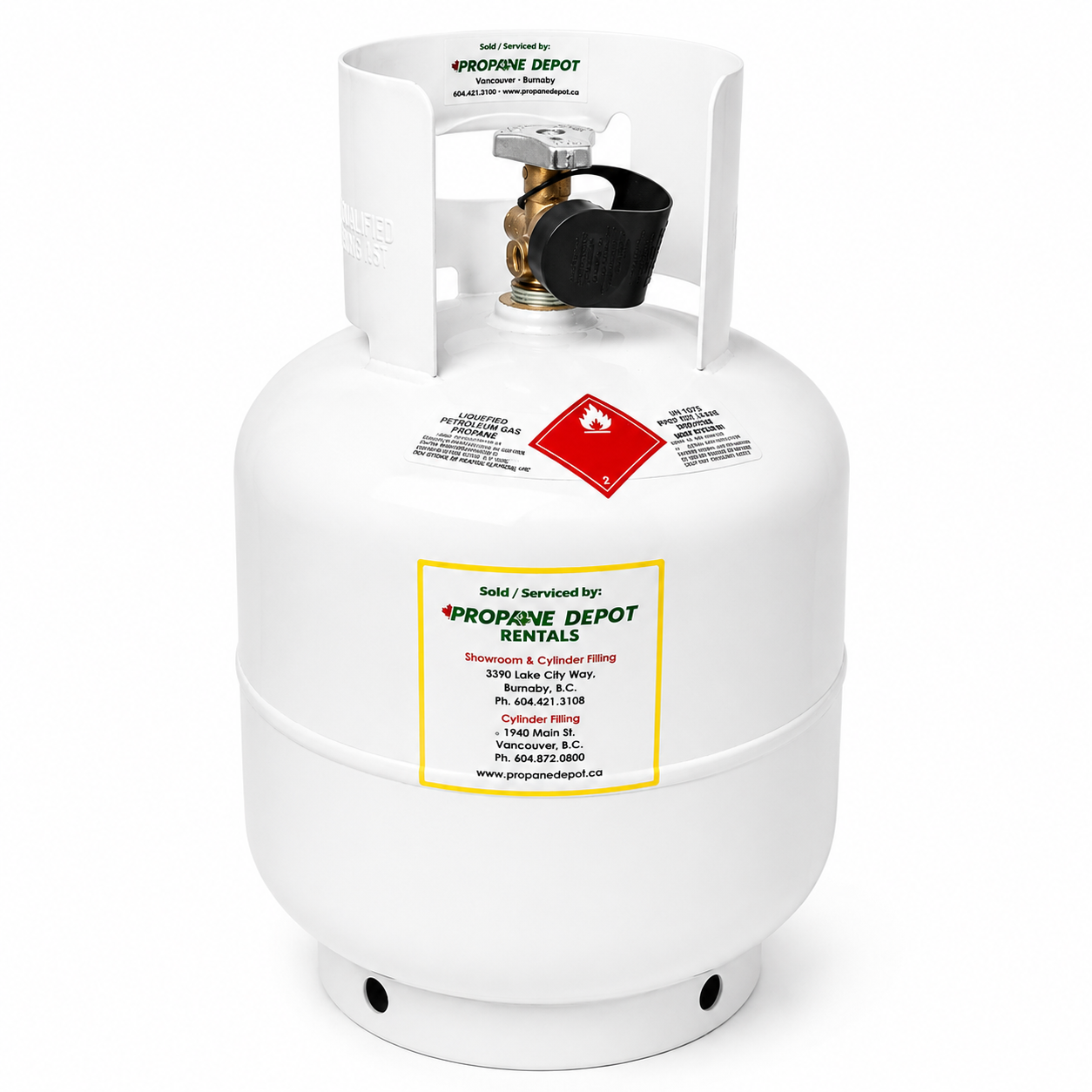 20 lb Propane Tank - Refillable Steel Cylinder  (Empty Tank) 1