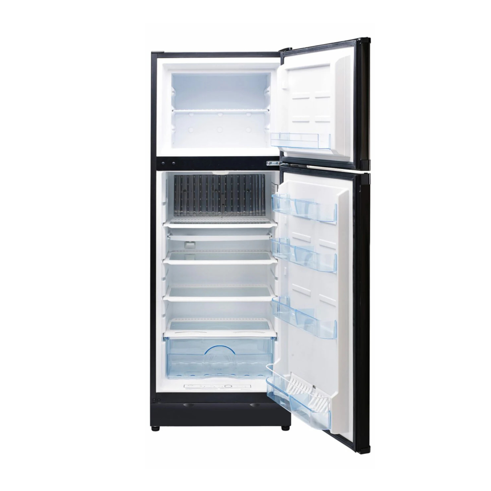 Unique 10 Cu/Ft Black Direct Vent Propane Refrigerator