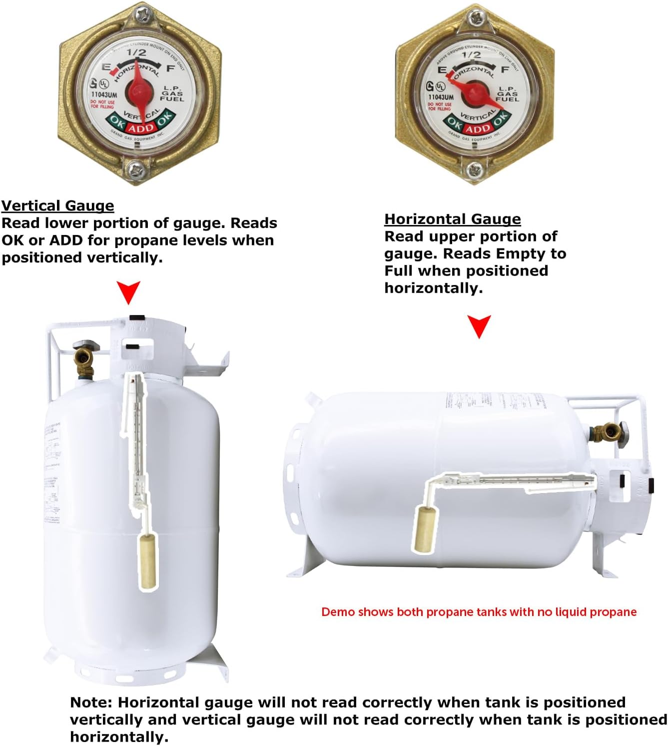 30LB Empty Steel Horizontal Propane Tank Cylinder for Fire Pit Tables, Patio Heaters, Barbeques, RVs, and Truck Campers 4