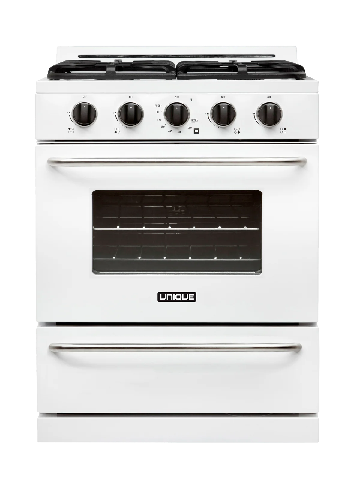 Unique Classic 30' White Off Grid Propane Range