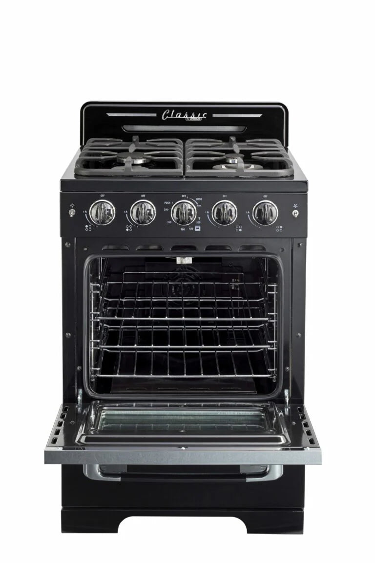 Unique Classic 24' Black Off Grid Propane Range
