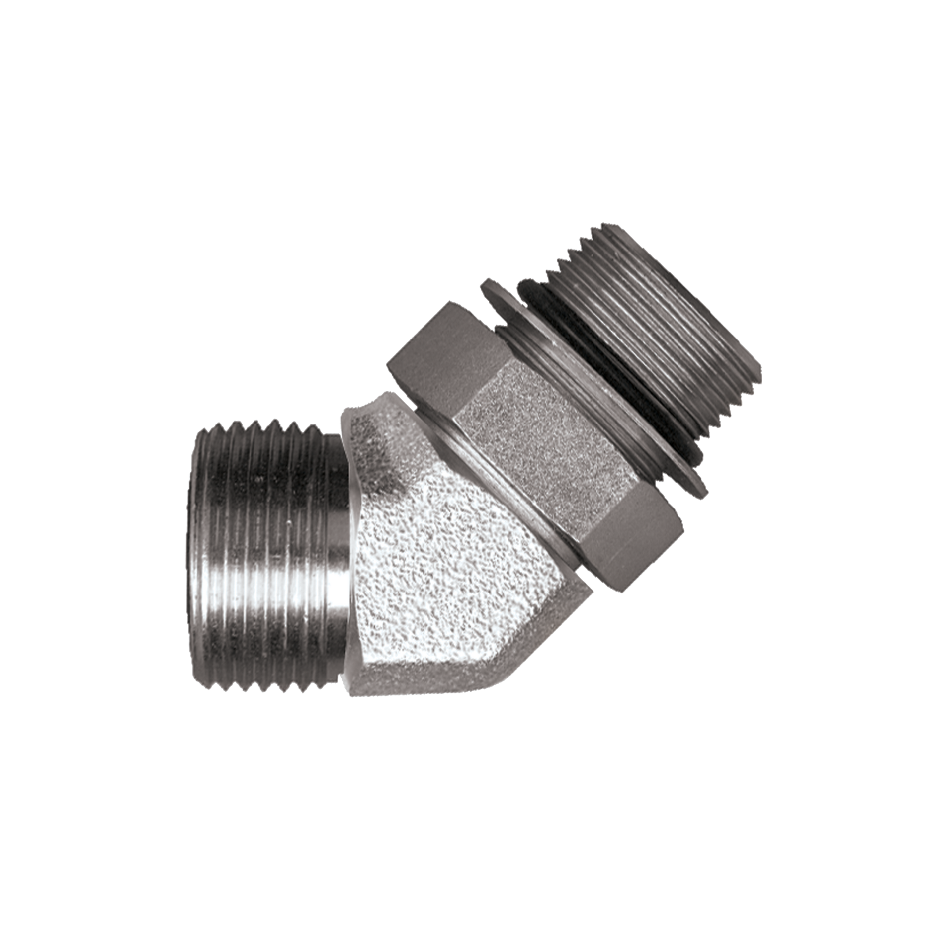 45° ORING BOSS ELBOW - 9/16-18 ORFS x 7/16-20 O-Ring Boss