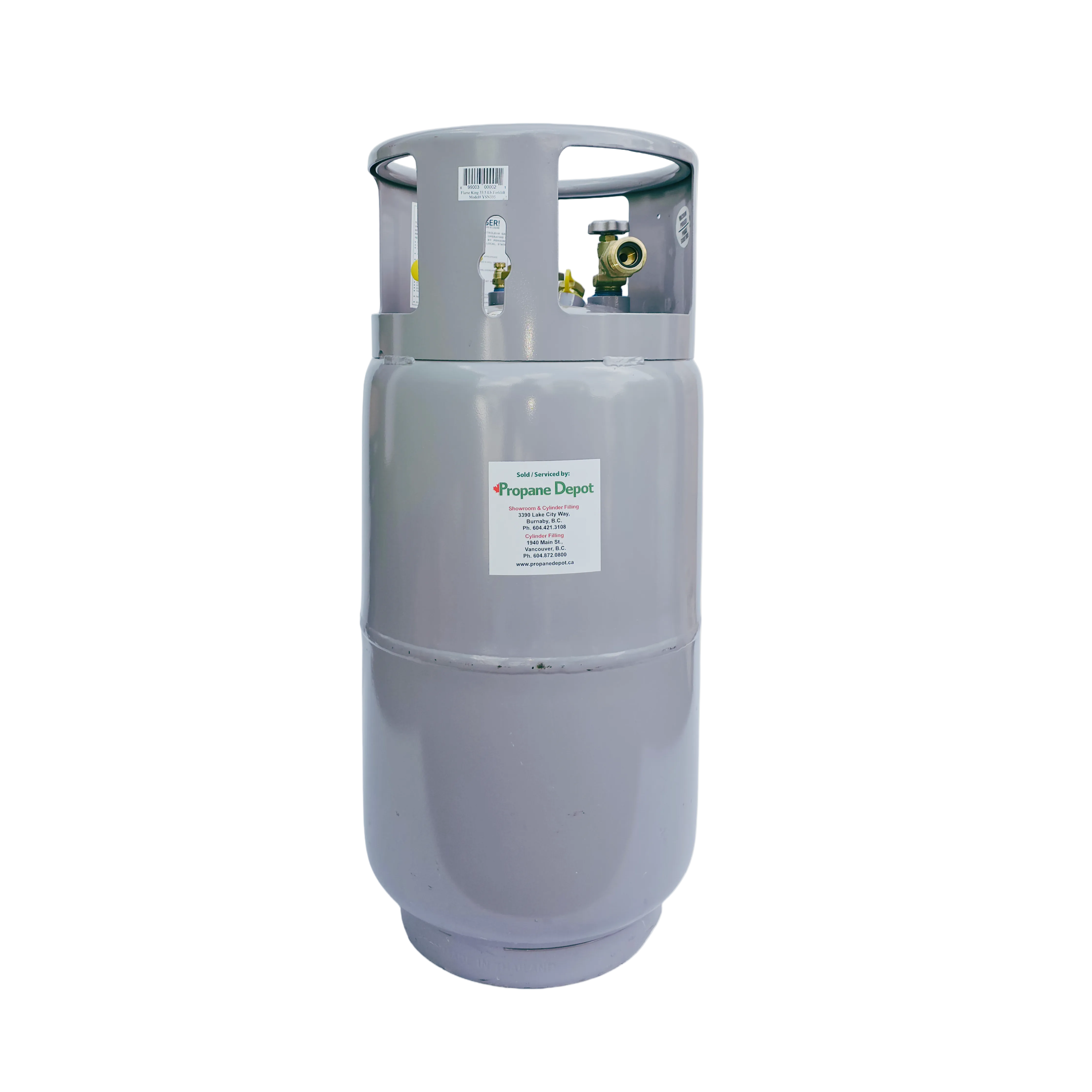 33 lb Propane Tank - Refillable Steel Cylinder
