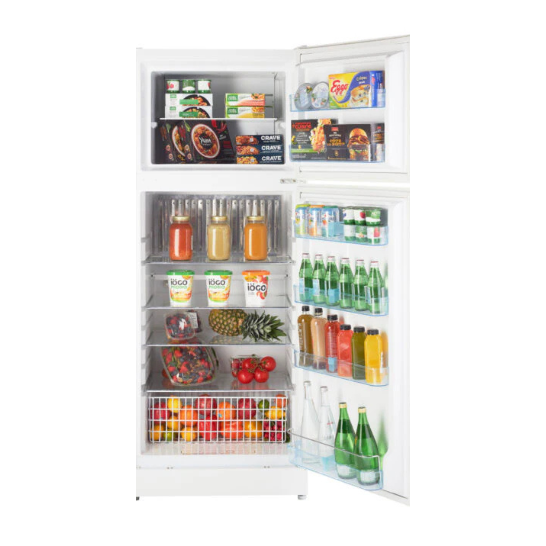 Unique 14 cu/ft Marshmallow White propane Refrigerator with CO alarming device