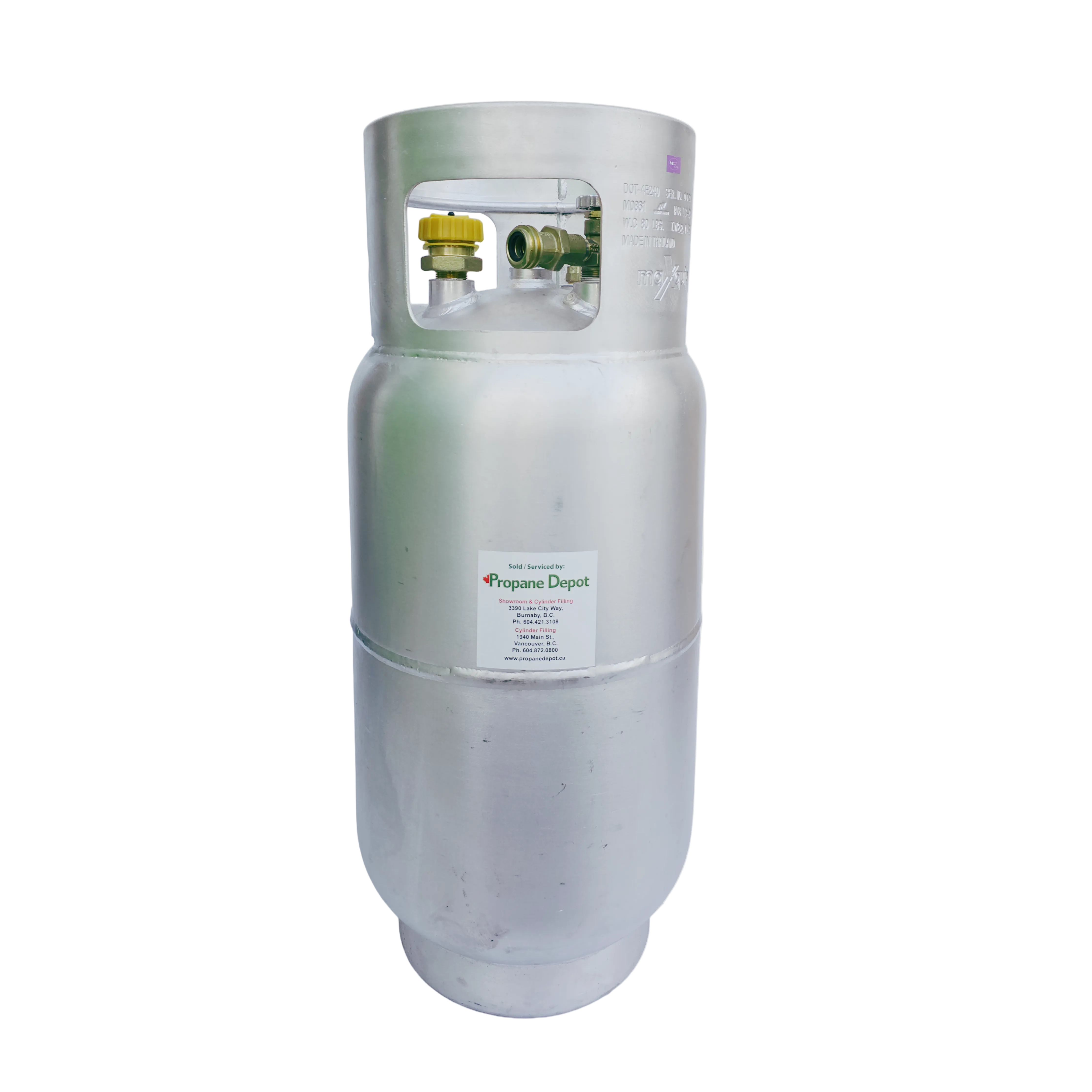 33 lb Propane Tank - Refillable Aluminum Cylinder