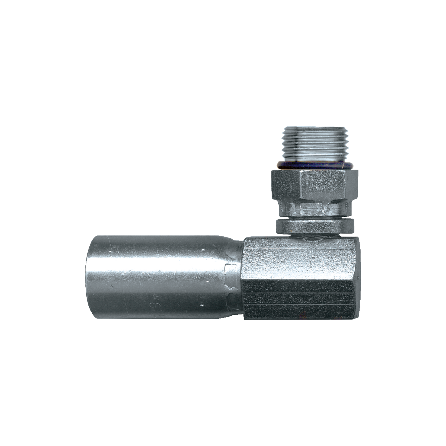 90° ELBOW MALE ORING WORKING SWIVEL - 3/8 ID x 3/8 ORB