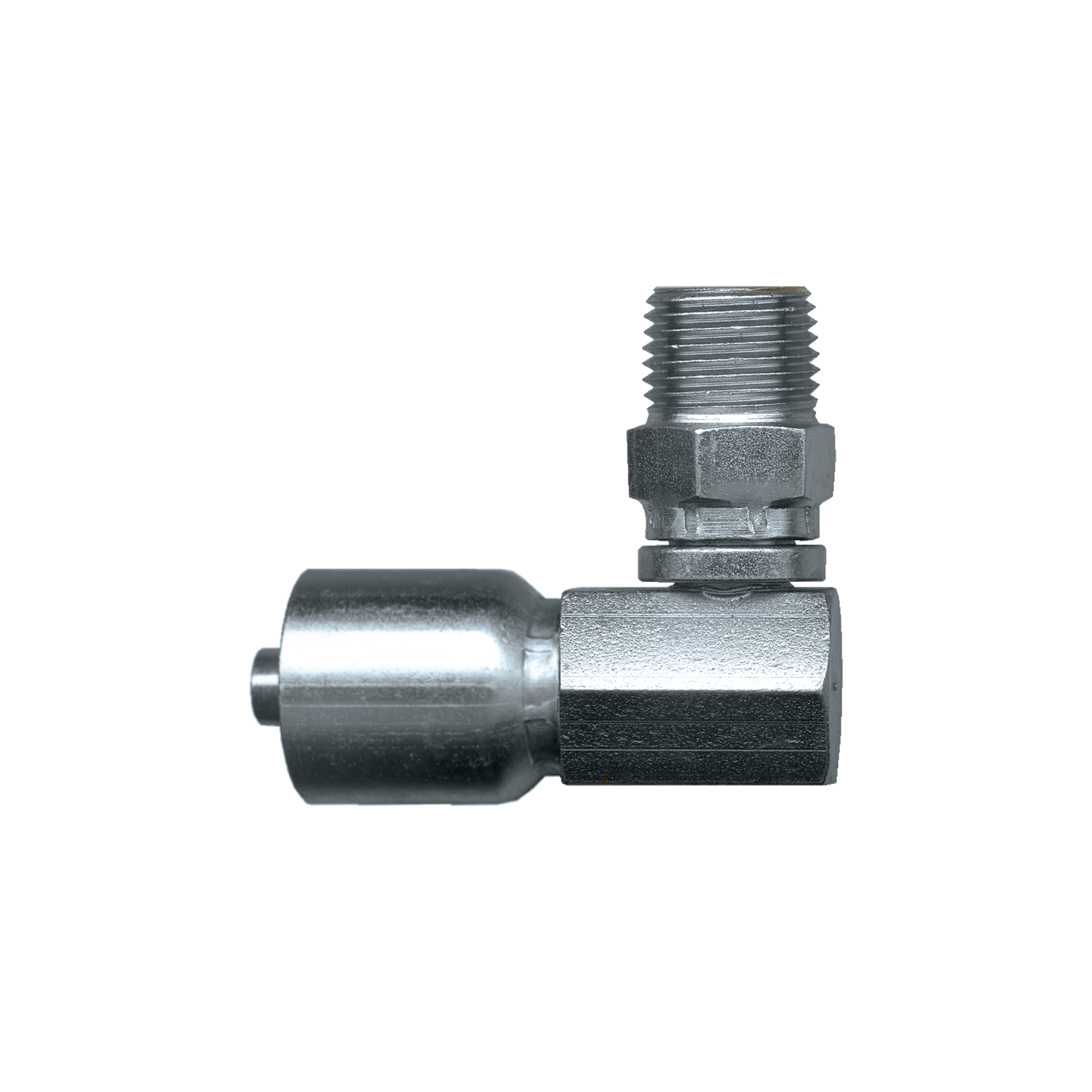 90° ELBOW MALE PIPE WORKING SWIVEL - 1/4 ID x 1/4 Male Pipe