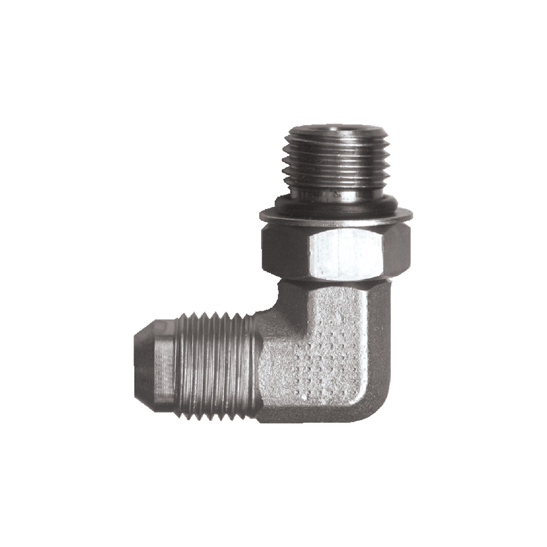 90° JIC ELBOW - 1/4 JIC x 7/16-20 ORB