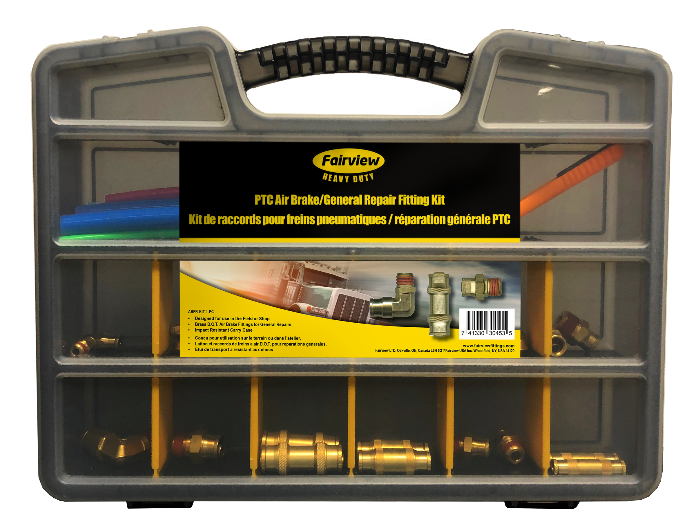 AIR BRAKE SERVICE KIT - FITTING ASSORTMENT 1PC (PUSH-TO-CONNECT FITTINGS)