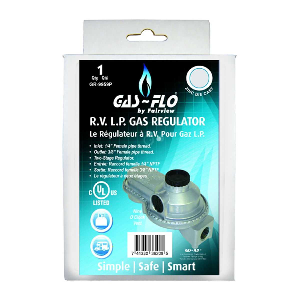 TWO STAGE LP GAS REGULATOR