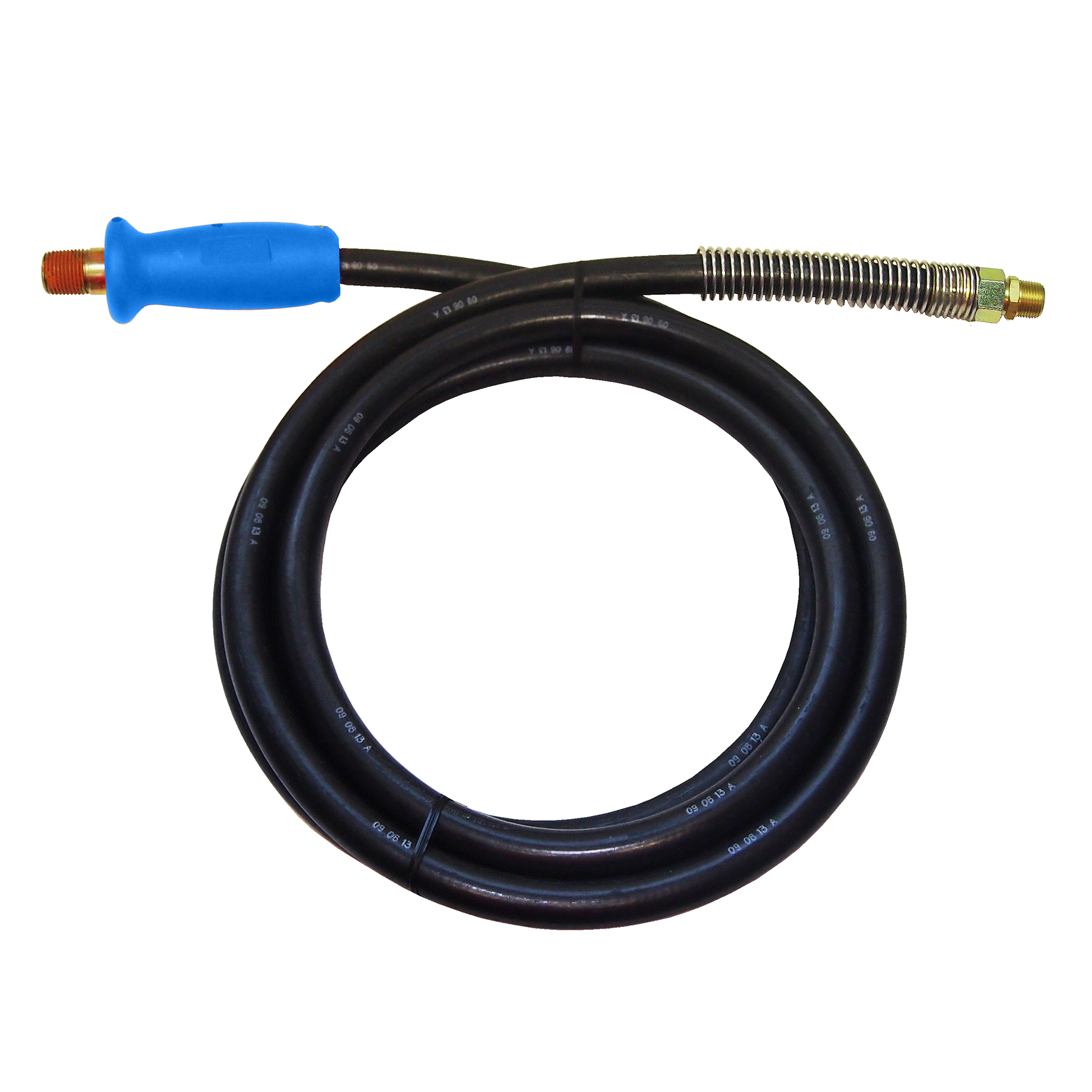DOUBLE SWIVEL RUBBER AIR BRAKE LINES BLUE