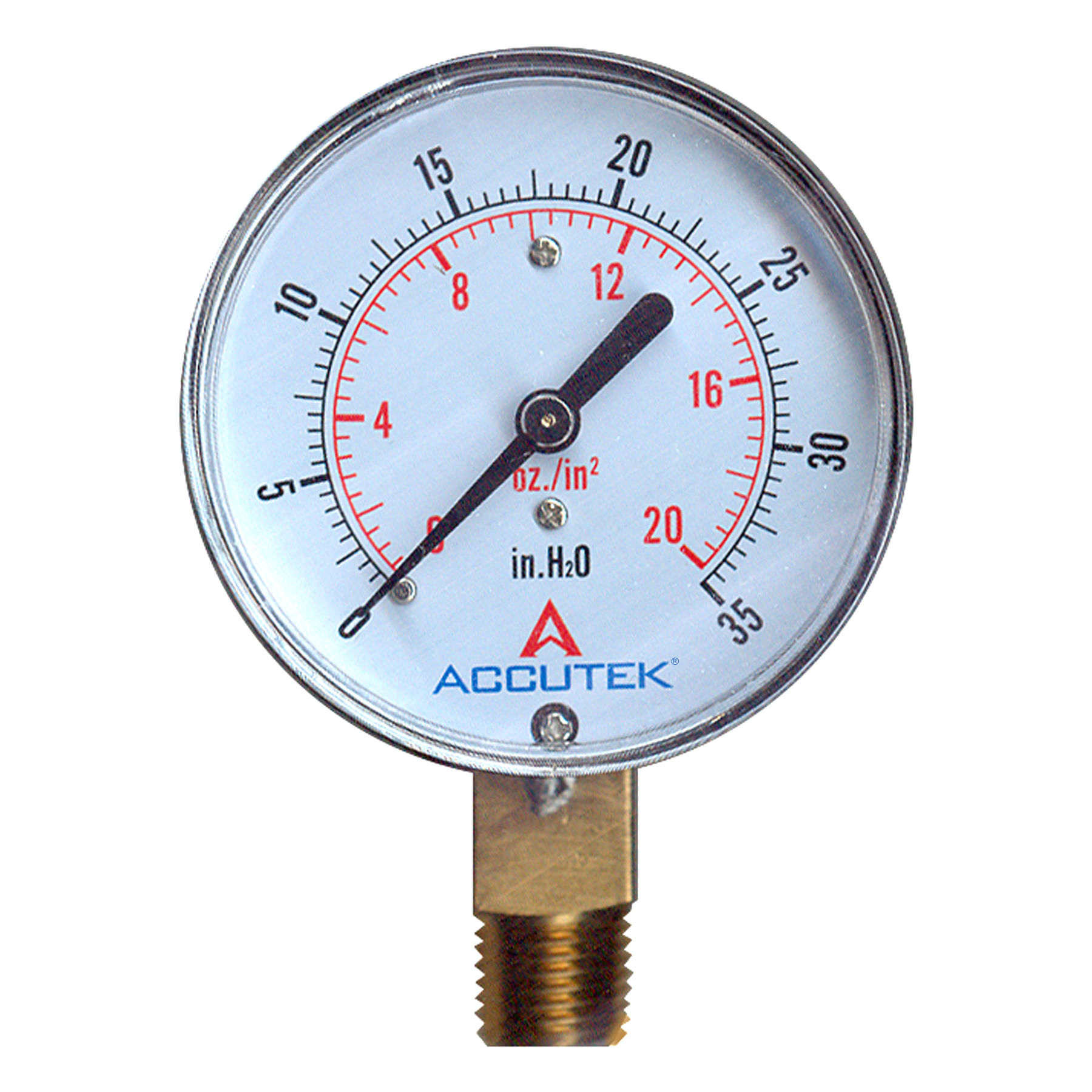 1/4 NPT STEM MOUNT LOW PRESSURE GAUGE