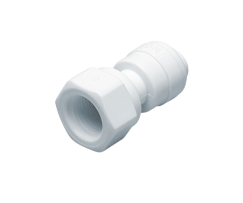 WHITE FAUCET CONNECTOR