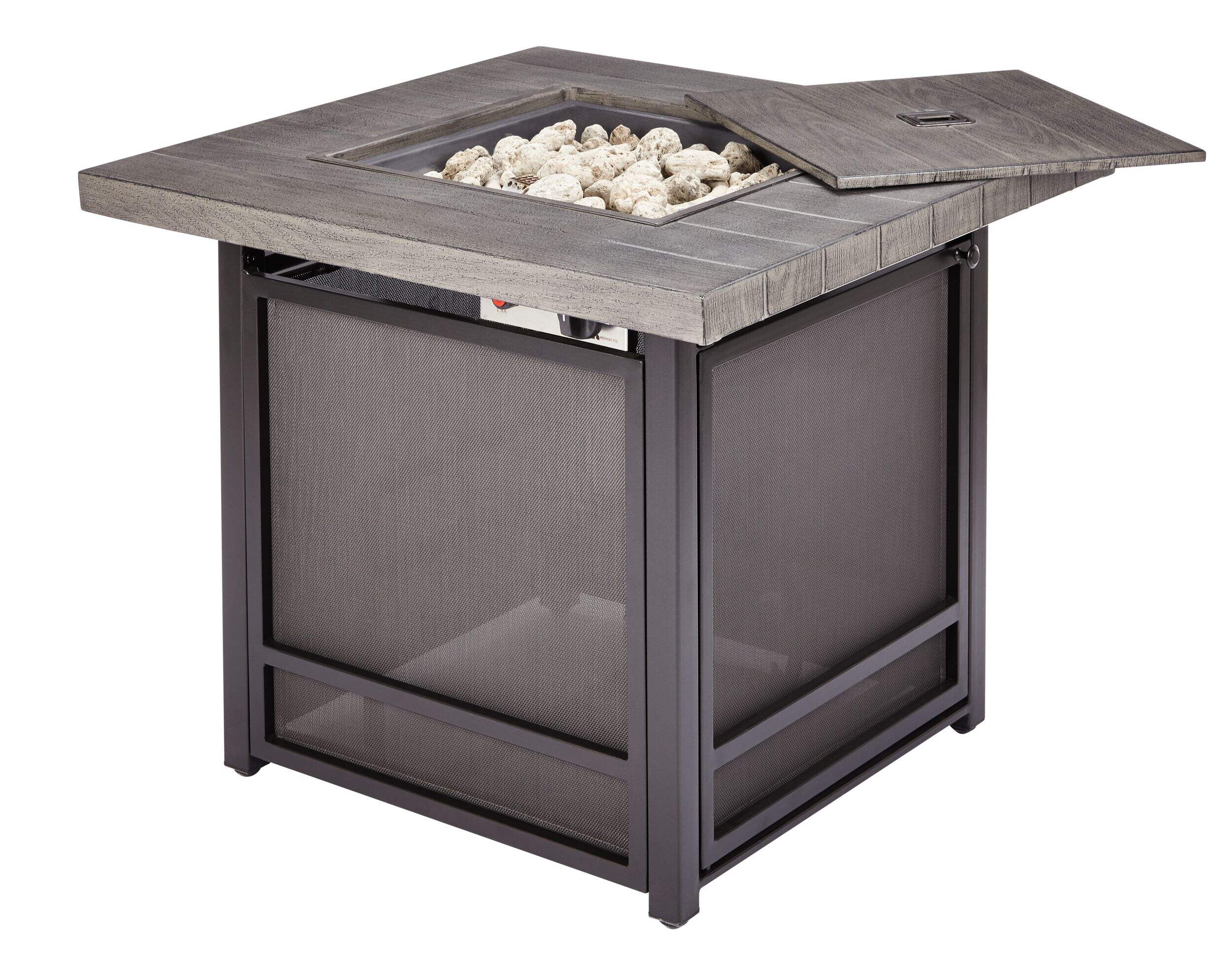 Canvas Breton Outdoor Fire Table 40,000 BTU (Grey) 6