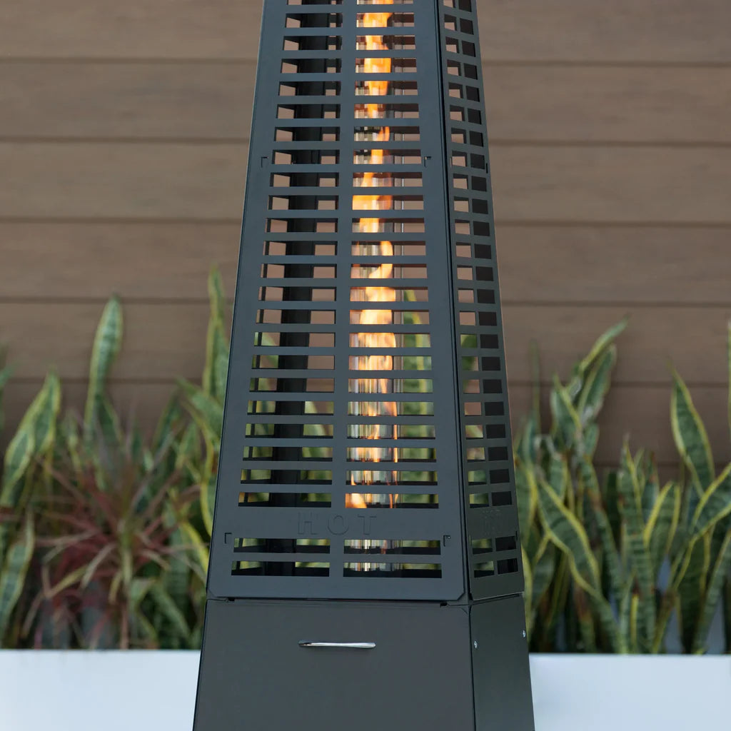 Matte Black Pyramid Patio Heater 3