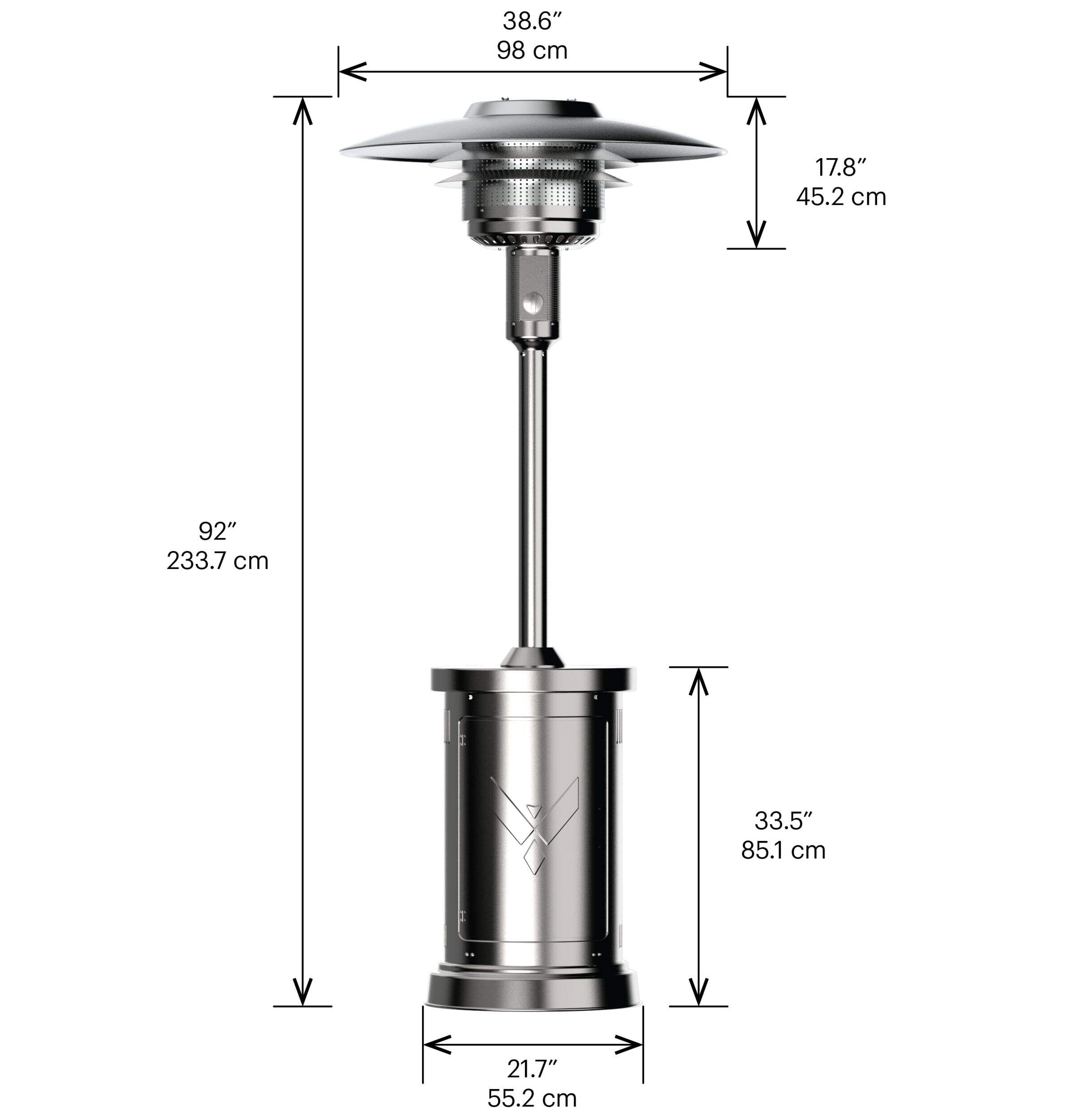 Vermont Castings Stainless Steel Propane Patio Heater 10